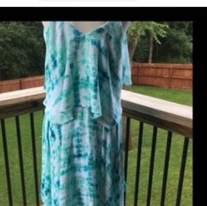 A.N.A Tie Dye Dress XL 14/16 NWOT